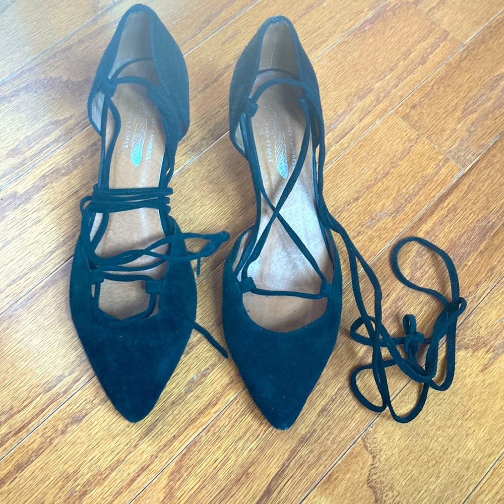 Jeffery Campbell FREE PEOPLE suede kitten heal’s